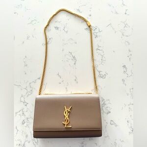YSL PURSE TAUPE